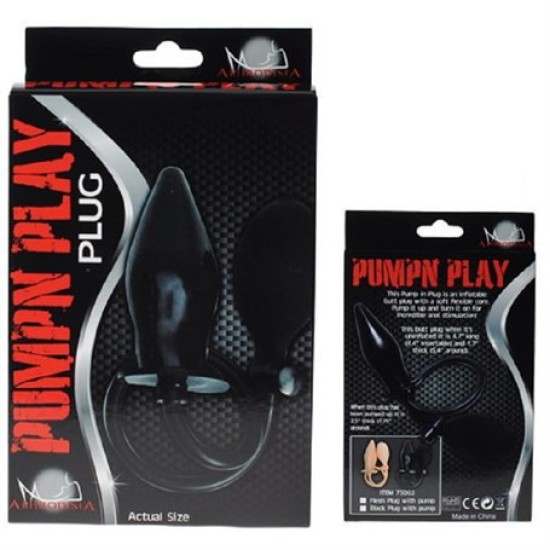 Şişebilen Pompalı Anal Plug - Pumpn Play