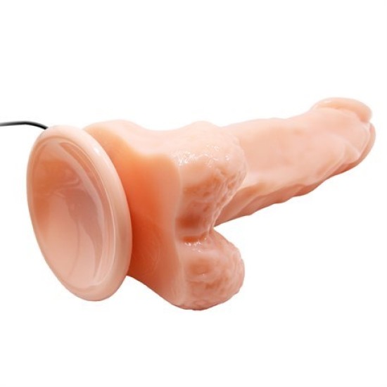 17 cm Belden Bağlamalı Gerçekçi Titreşimli Dildo Vibratör Penis