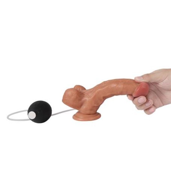 Belden Bağlamalı Su Fışkırtmalı Vantuzlu Ten Dokulu 18 cm Penis