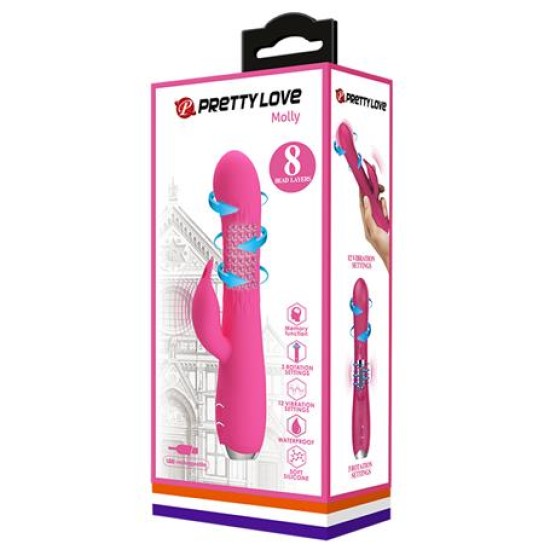 USB Şarjlı 12 Titreşim & 3 Rotasyon Fonksiyonlu Teknolojik G-Spot Vajinal Vibratör