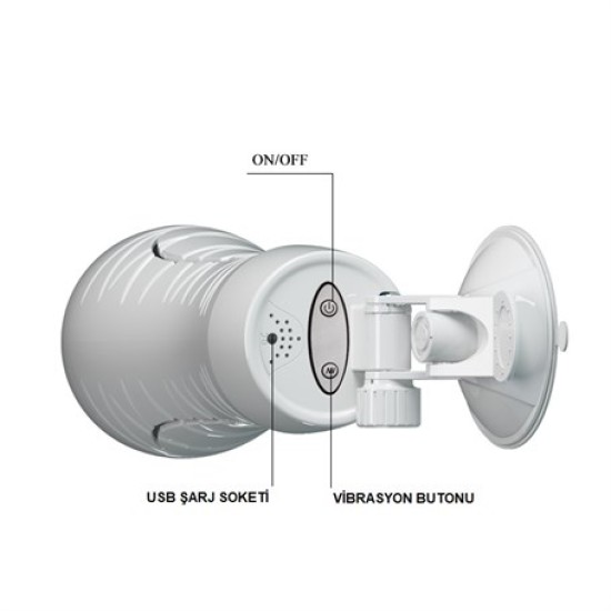 USB Şarjlı 12 Titreşimli Realistik Suni Vajina Erkek Mastürbatör