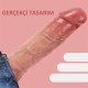 Belden Bağlamalı Yeni Nesil Çift Katmanlı 21,5 cm Realistik Dildo Penis