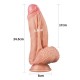 Yeni Nesil Çift Katmanlı 24,5 cm Realistik Dildo Penis